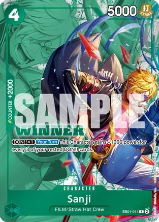 Sanji (Winner Pack 2025 Vol. 1) (EB01-014) [One Piece Promotion Cards] Foil One Piece Single Bandai