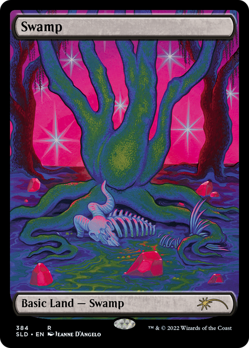 Swamp (384) (SLD-384) [Secret Lair] Drop MTG Single Wizards of the Coast