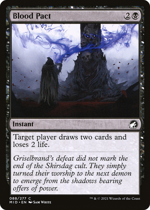 Blood Pact (MID-088) [Innistrad: Midnight Hunt] Foil MTG Single Wizards of the Coast