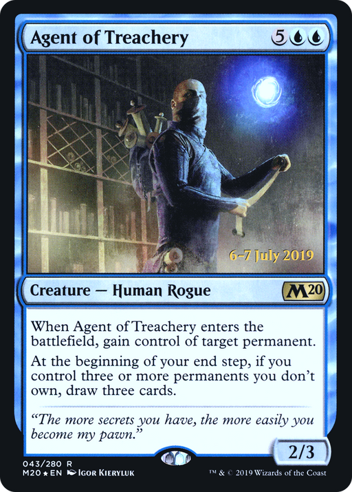 Agent of Treachery (PRE-043) [Core Set 2020 Promos] Foil MTG Single Wizards of the Coast