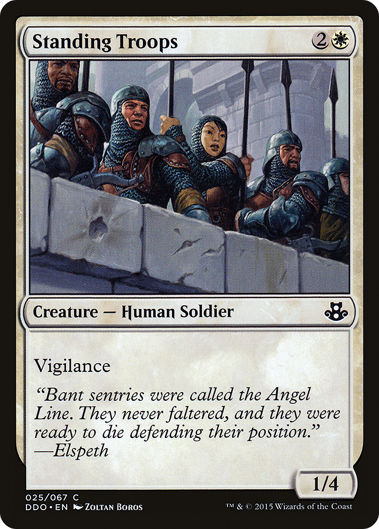Standing Troops (DDO-025) [Misc] Duel Decks: Elspeth vs. Kiora MTG Single Wizards of the Coast