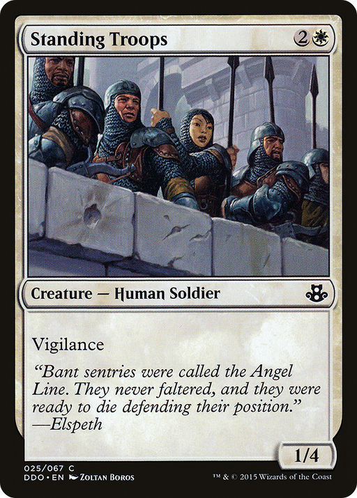 Standing Troops (DDO-025) [Misc] Duel Decks: Elspeth vs. Kiora MTG Single Wizards of the Coast
