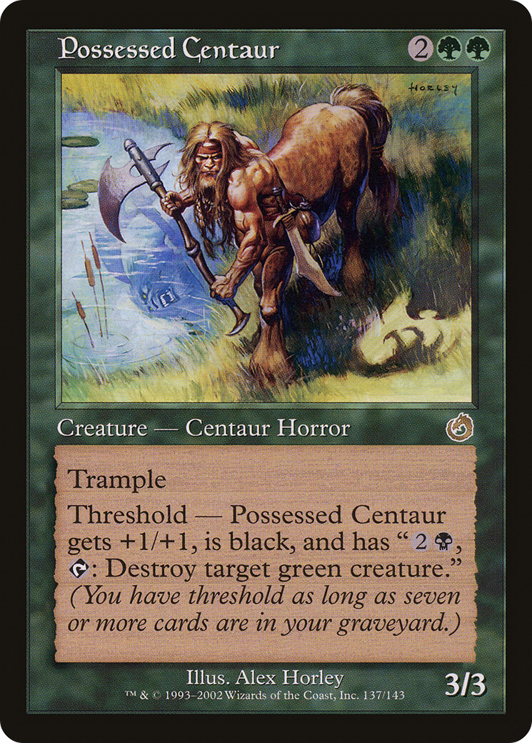 Possessed Centaur (TOR-137) [Torment] Foil MTG Single Wizards of the Coast