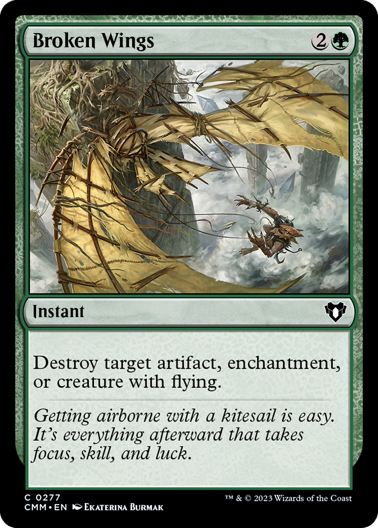 Broken Wings (CMM-277) [Commander Masters] MTG Single Wizards of the Coast