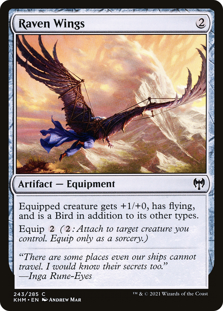 Raven Wings (KHM-243) [Kaldheim] MTG Single Wizards of the Coast