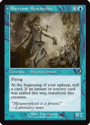 Aberrant Researcher // Perfected Form (Retro Frame) (INR-454) [Innistrad Remastered] MTG Single Wizards of the Coast