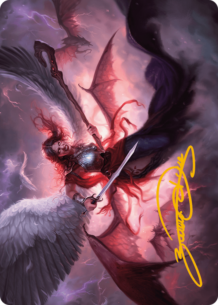 Kaalia of the Vast Art Card (Gold-Stamped Signature) [Art Series] Modern Horizons 3 MTG Single Magic: The Gathering