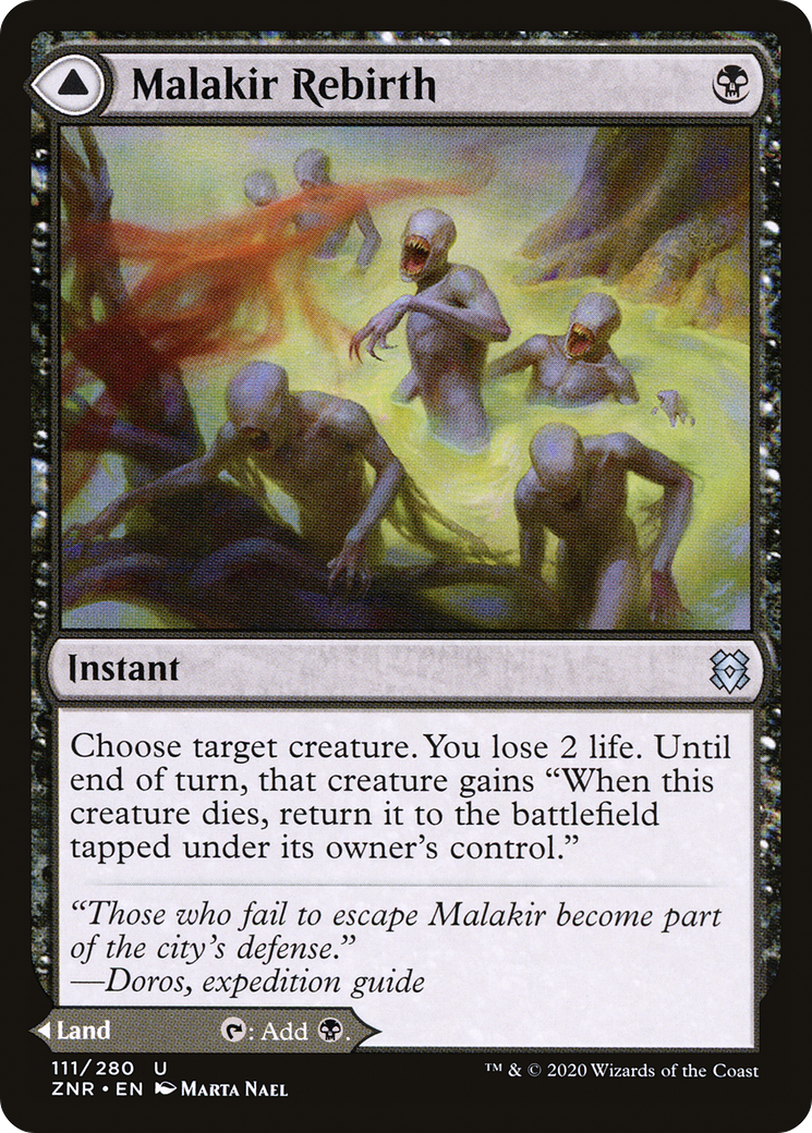 Malakir Rebirth // Malakir Mire [Zendikar Rising] MTG Single Magic: The Gathering   