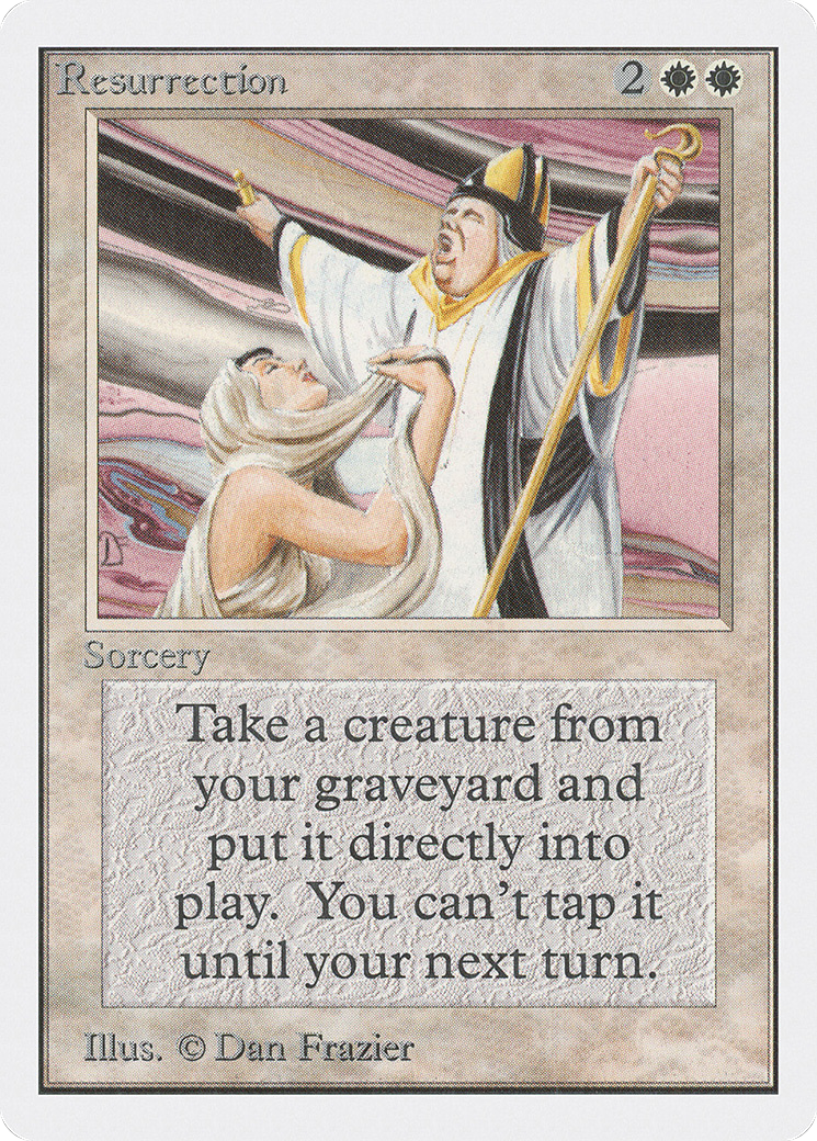 Resurrection (2ED-035) [Oldschool] Unlimited Edition MTG Single Wizards of the Coast