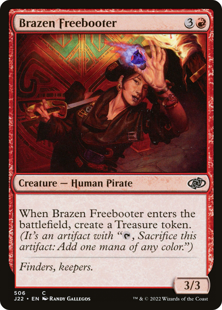 Brazen Freebooter (J22-506) [Jumpstart 2022] MTG Single Wizards of the Coast