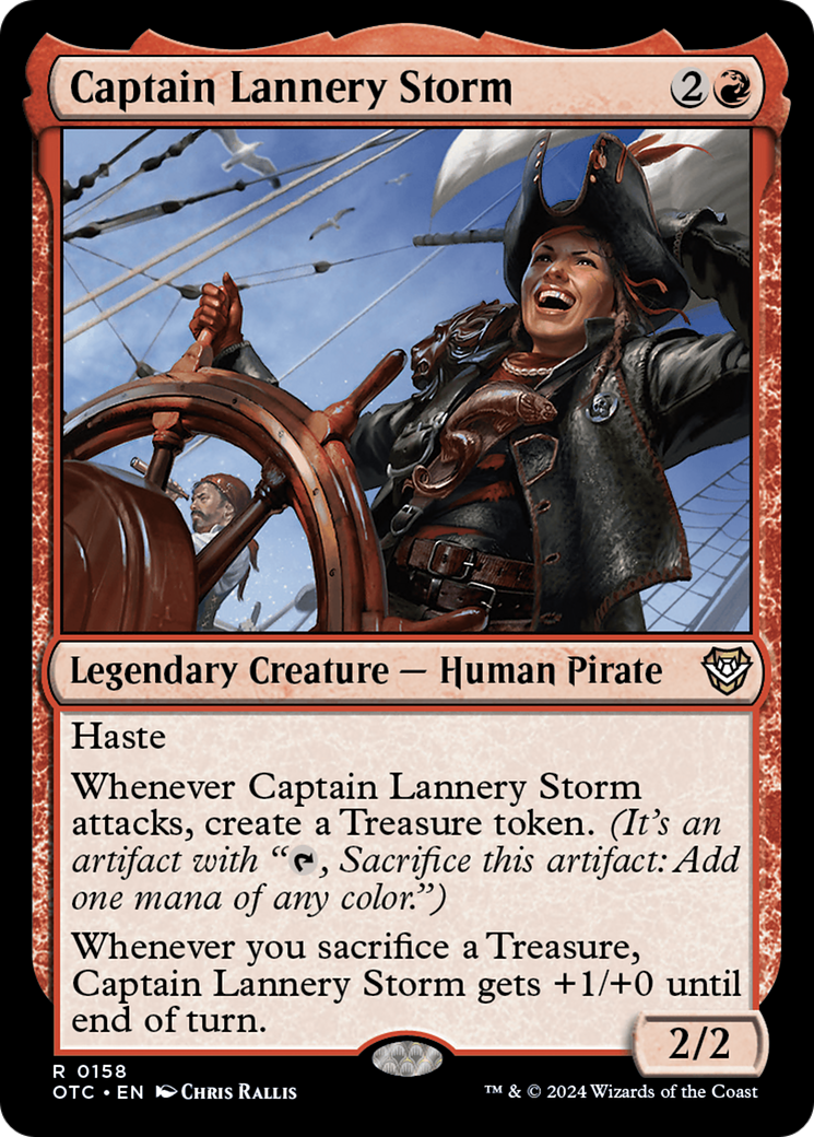 Captain Lannery Storm (OTC-158) [Outlaws of Thunder Junction Commander] MTG Single Wizards of the Coast