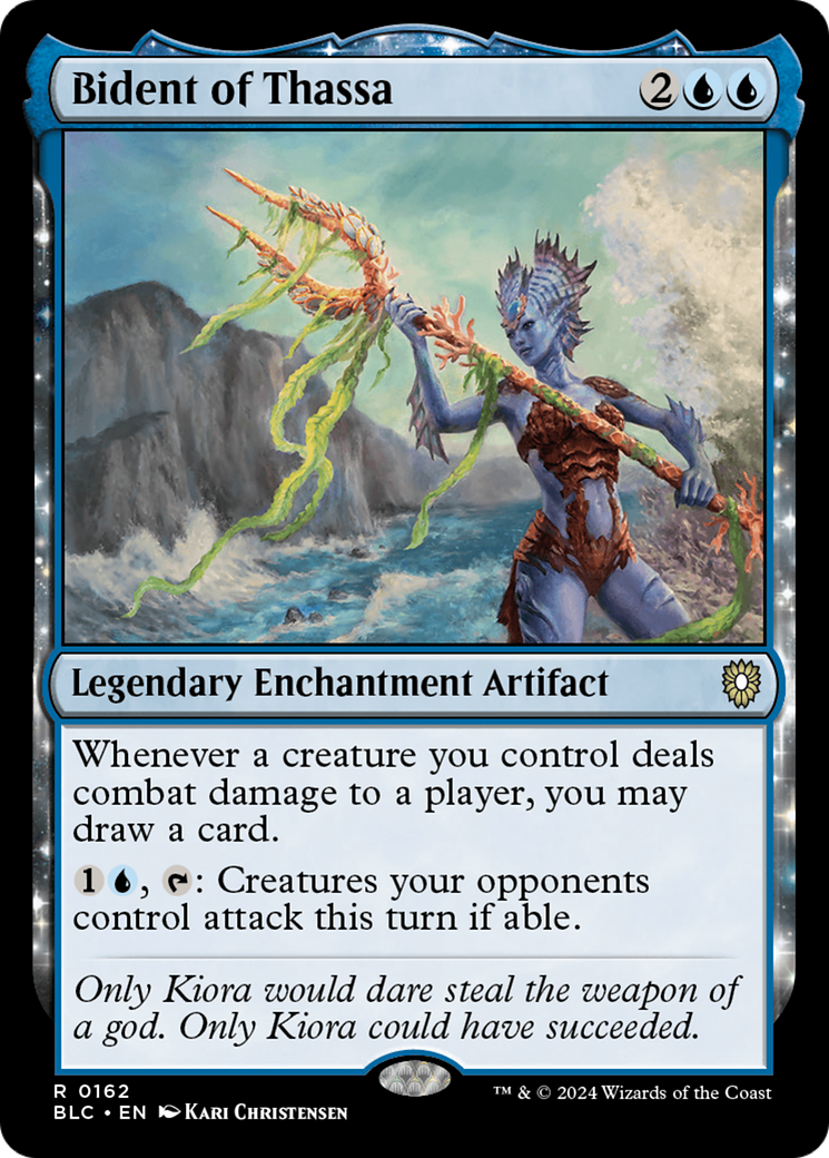 Bident of Thassa (BLC-162) [Bloomburrow Commander] MTG Single Wizards of the Coast