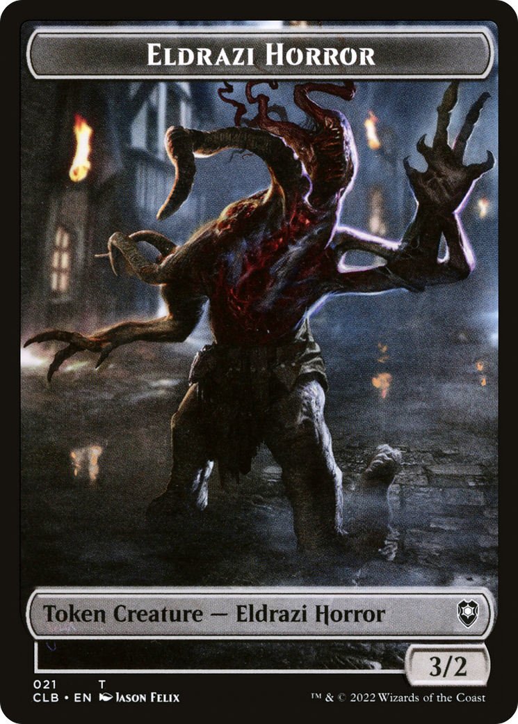 Eldrazi Horror (TCLB-021) [Tokens] Battle for Baldur's Gate Tokens MTG Single Wizards of the Coast