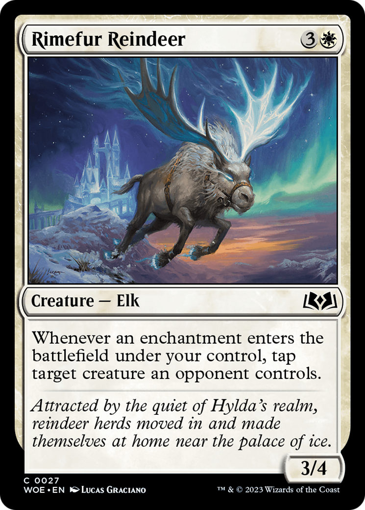 Rimefur Reindeer (WOE-027) [Wilds of Eldraine] MTG Single Wizards of the Coast