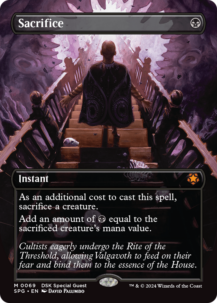 Sacrifice (SPG-069) [Special Guests] (Borderless) Foil MTG Single Wizards of the Coast