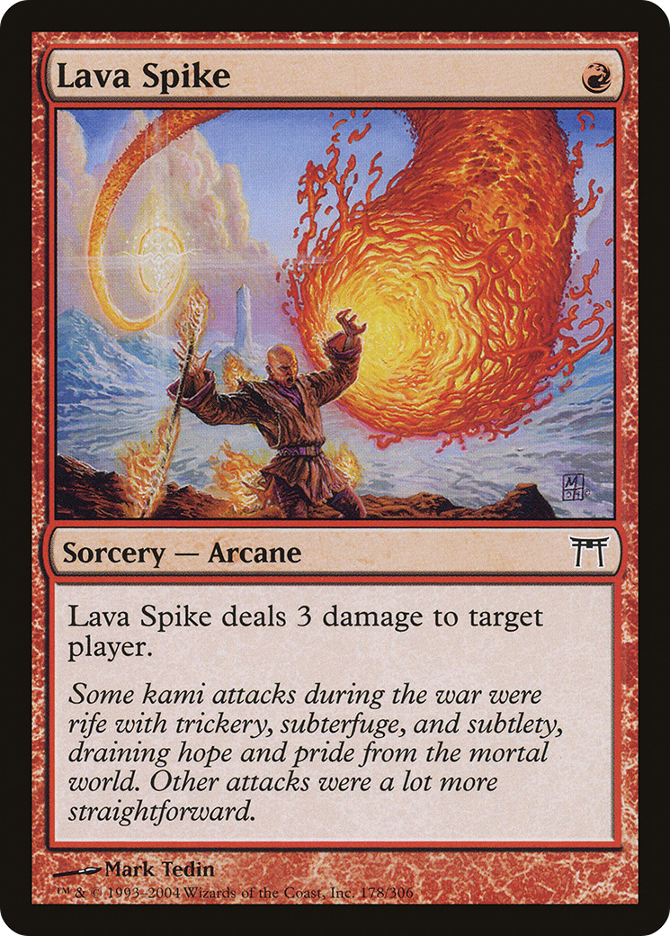 Lava Spike (CHK-178) [Champions of Kamigawa] MTG Single Wizards of the Coast