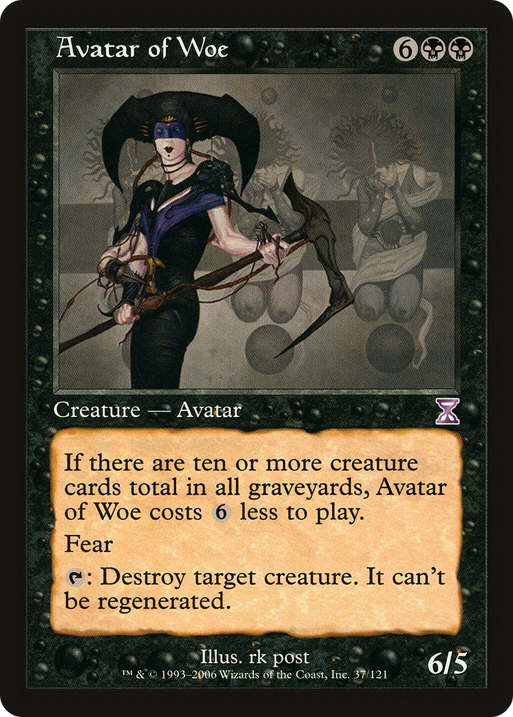 Avatar of Woe (TSB-037) [Time Spiral Timeshifted] Foil MTG Single Wizards of the Coast