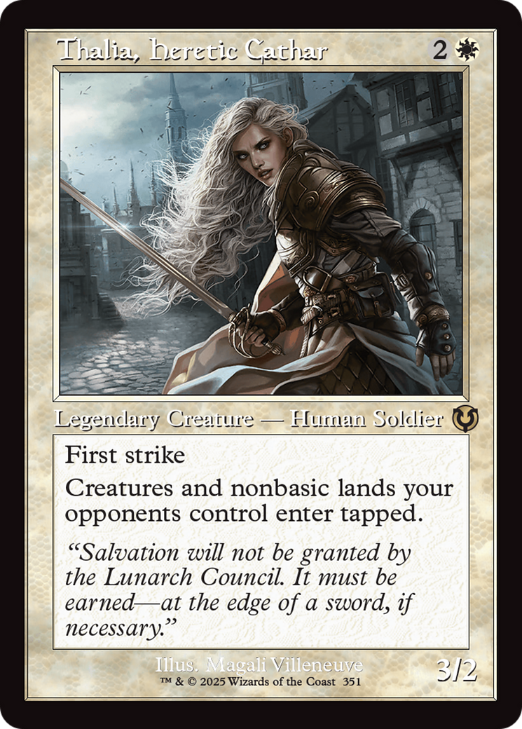 Thalia, Heretic Cathar (INR-351) [Innistrad Remastered] Foil MTG Single Wizards of the Coast