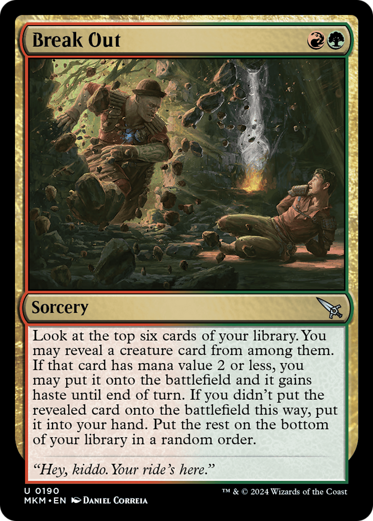 Break Out (b) (MKM-190) [Murders at Karlov Manor] Foil MTG Single Wizards of the Coast