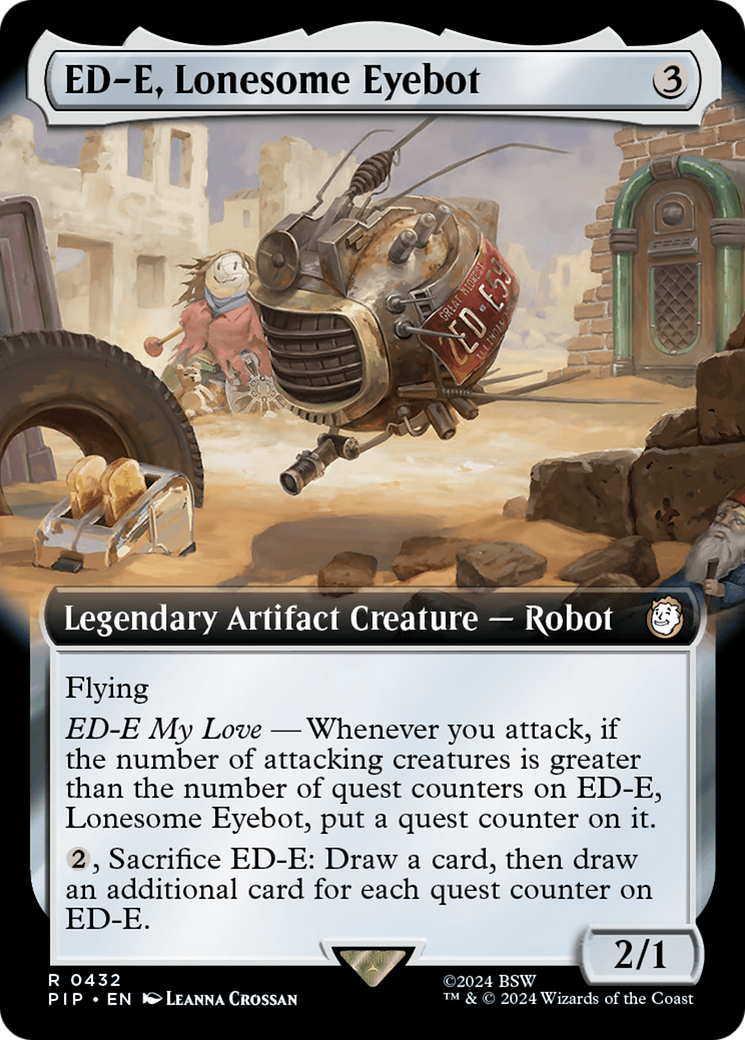 ED-E, Lonesome Eyebot (PIP-432) [Fallout] (Extended Art) Foil MTG Single Wizards of the Coast