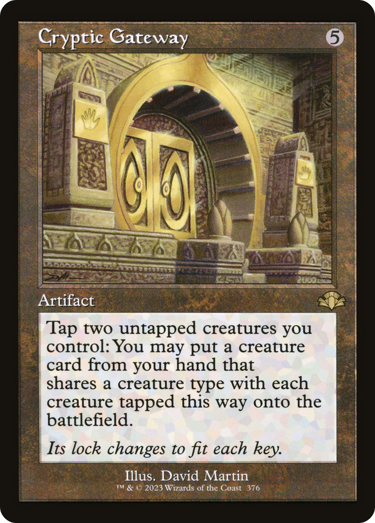 Cryptic Gateway (DMR-376) [Dominaria Remastered] Foil MTG Single Wizards of the Coast