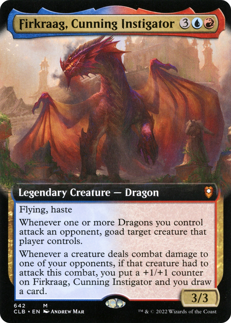Firkraag, Cunning Instigator (CLB-642) [Commander Legends: Battle for Baldur's Gate] (Extended Art) MTG Single Wizards of the Coast