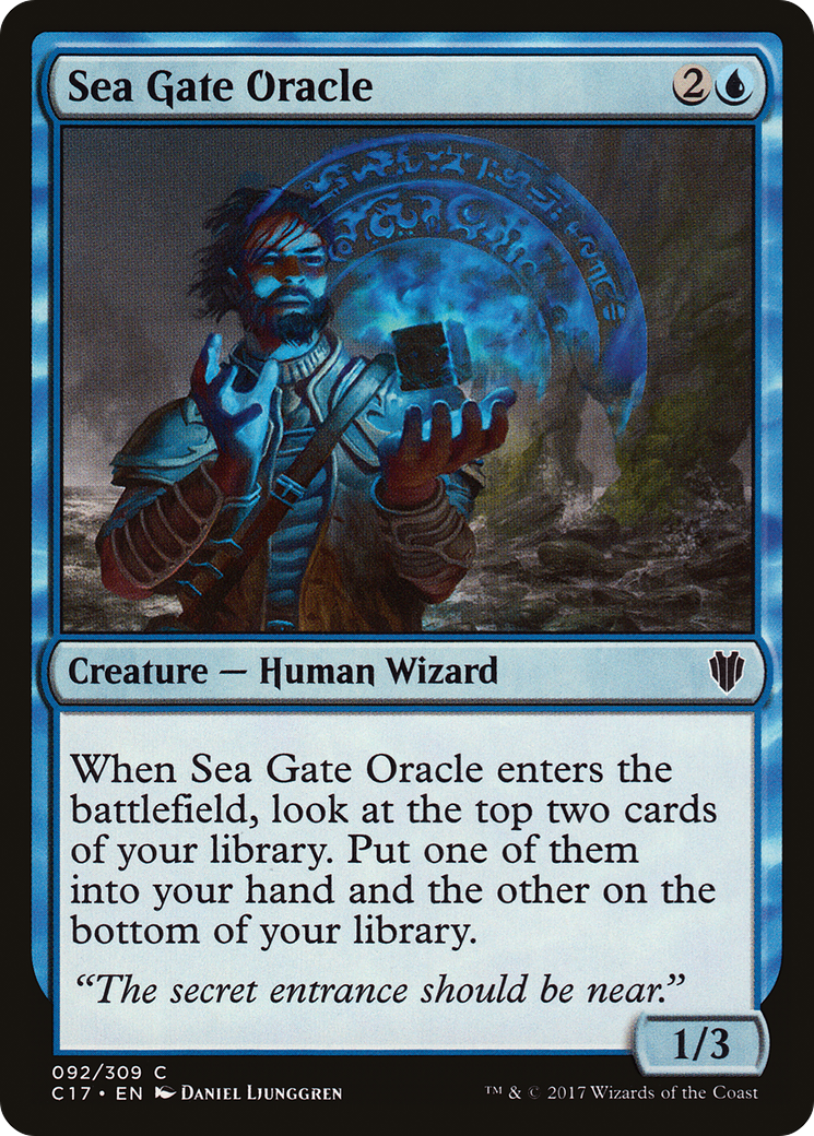 Sea Gate Oracle (C17-092) [Commander 2017] MTG Single Wizards of the Coast