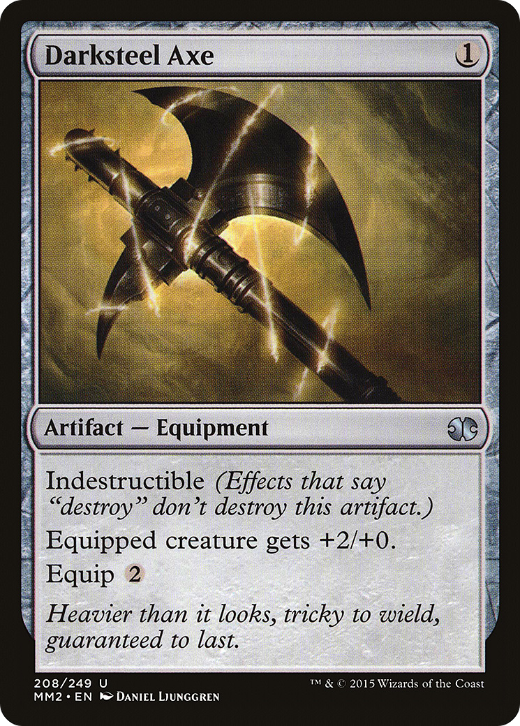 Darksteel Axe (MM2-208) [Modern Masters 2015] MTG Single Wizards of the Coast