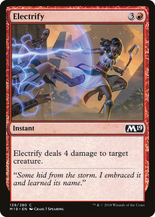 Electrify (M19-139) [Core Set 2019] MTG Single Wizards of the Coast