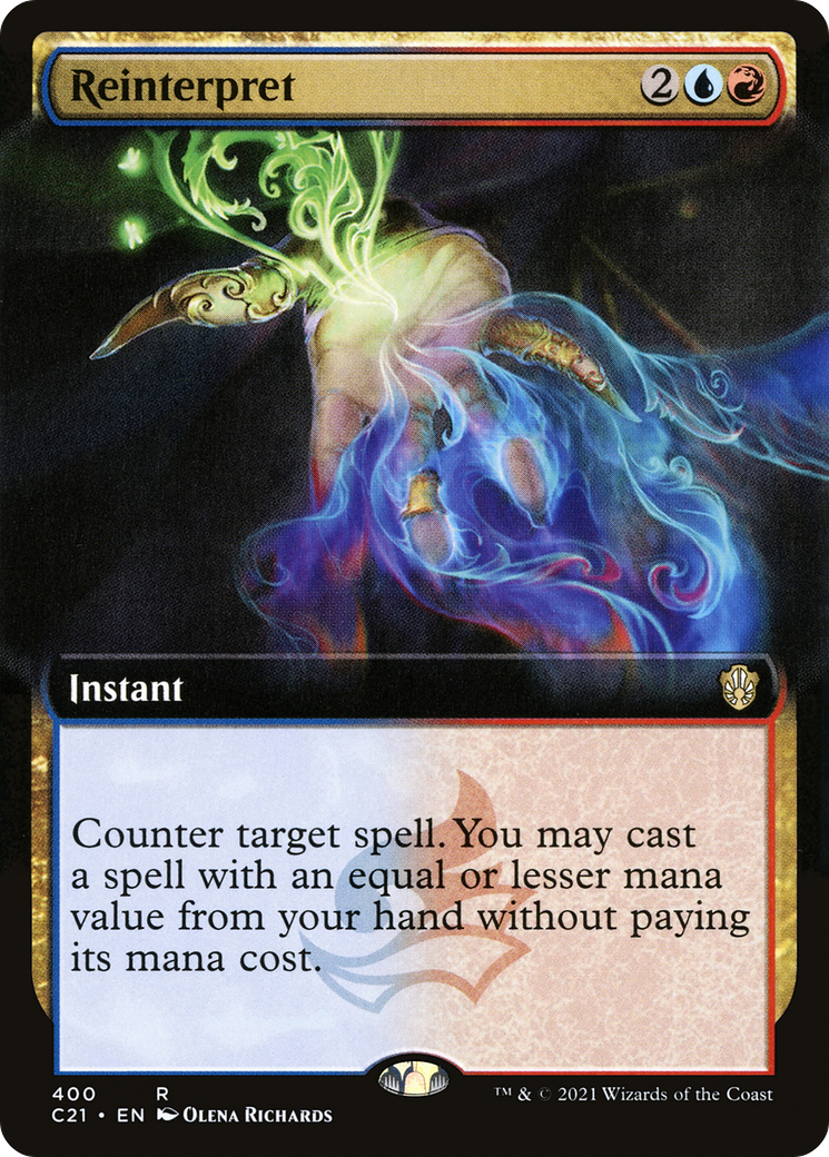 Reinterpret (C21-400) [Commander 2021] (Extended Art) MTG Single Wizards of the Coast