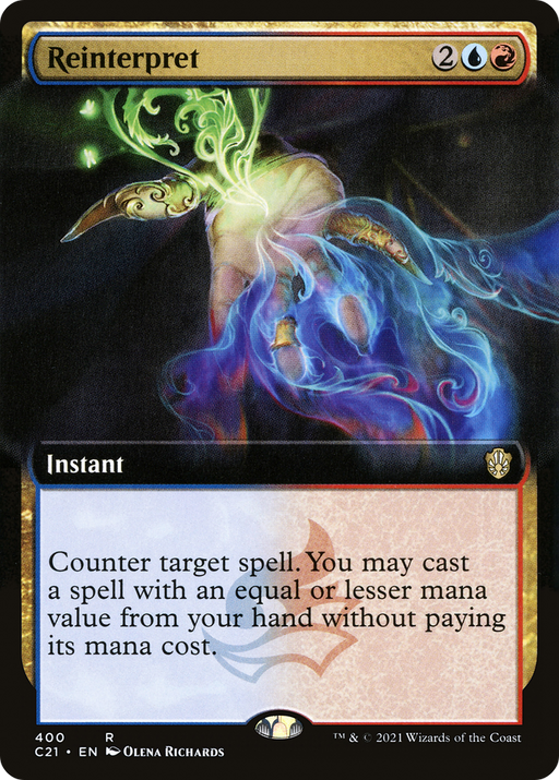 Reinterpret (C21-400) [Commander 2021] (Extended Art) MTG Single Wizards of the Coast