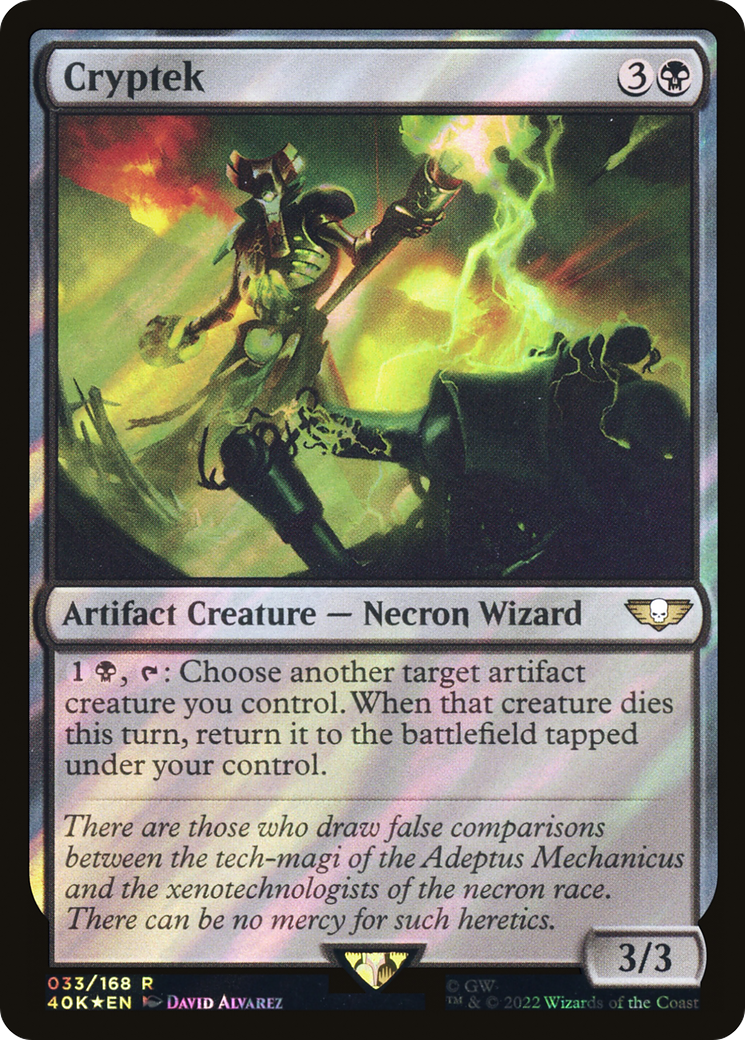 Cryptek (40K-33★) [Warhammer 40,000 Commander] Foil MTG Single Wizards of the Coast