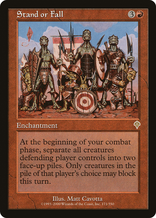 Stand or Fall (INV-171) [Invasion] MTG Single Wizards of the Coast