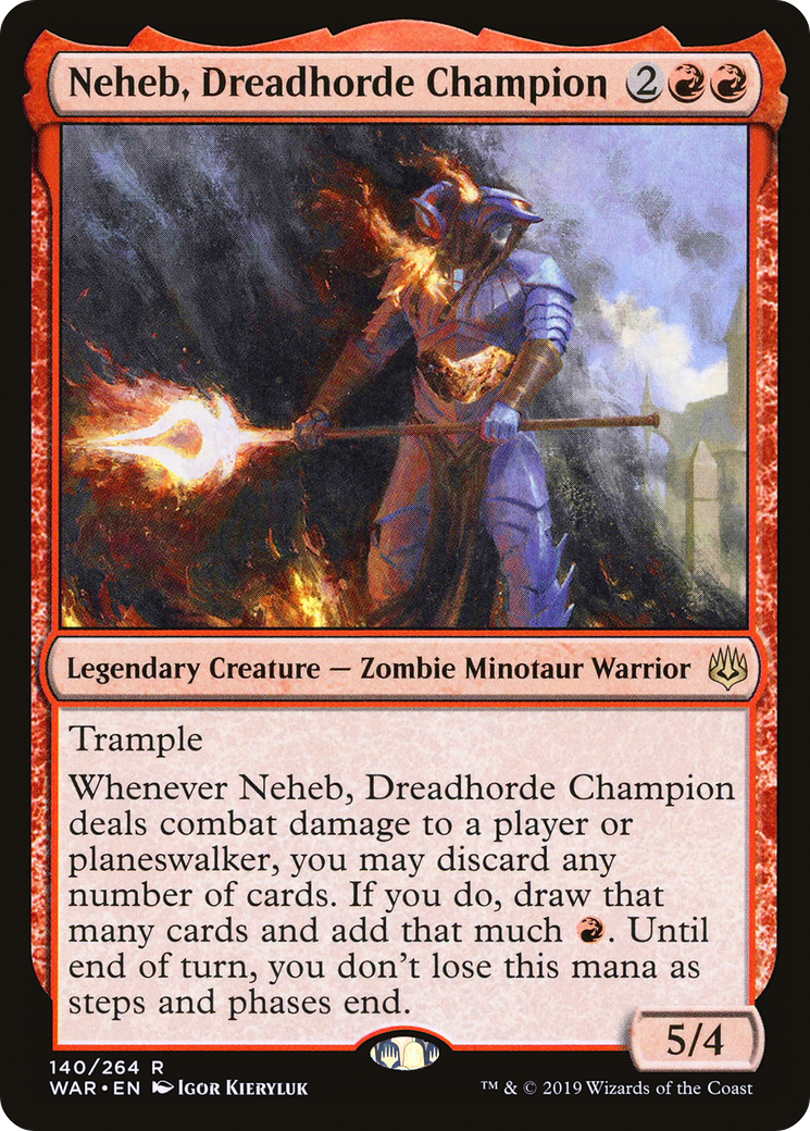 Neheb, Dreadhorde Champion (WAR-140) [War of the Spark] MTG Single Wizards of the Coast
