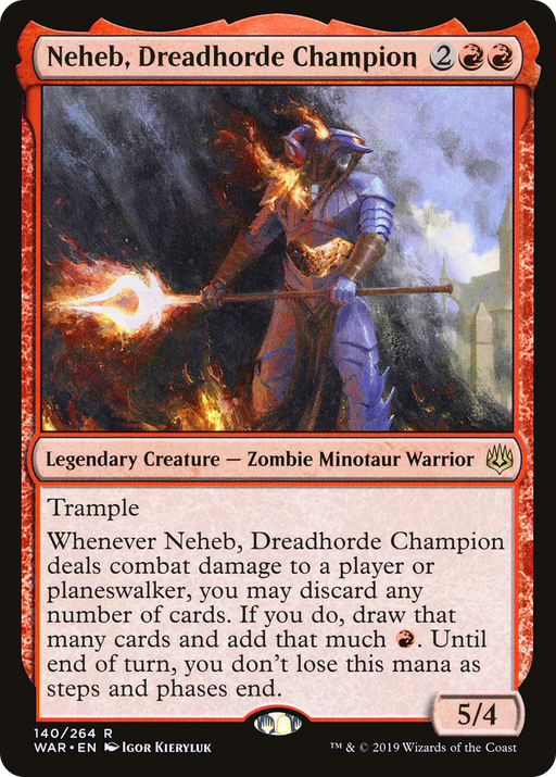 Neheb, Dreadhorde Champion (WAR-140) [War of the Spark] MTG Single Wizards of the Coast
