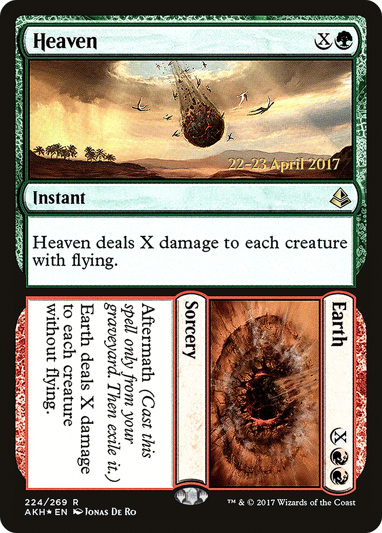 Heaven // Earth (PRE-224) [Amonkhet Promos] Foil MTG Single Wizards of the Coast