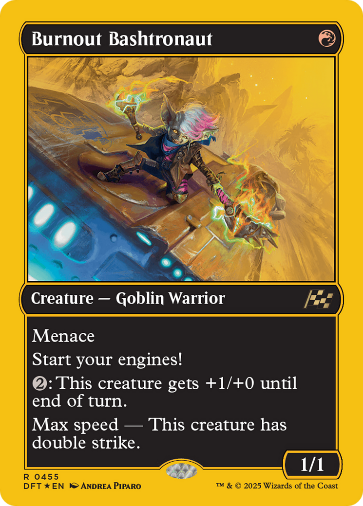 Burnout Bashtronaut (First-Place Foil) (DFT-455) [Aetherdrift] Foil MTG Single Wizards of the Coast