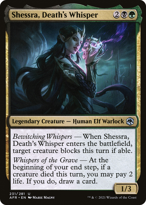 Shessra, Death's Whisper (AFR-231) [Adventures in the Forgotten Realms] MTG Single Wizards of the Coast