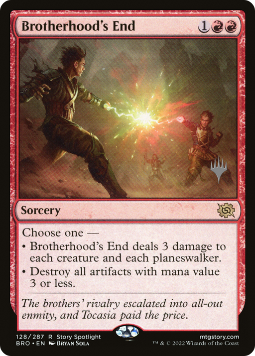 Brotherhood's End (PPBRO-128) [The Brothers' War Promos] MTG Single Wizards of the Coast