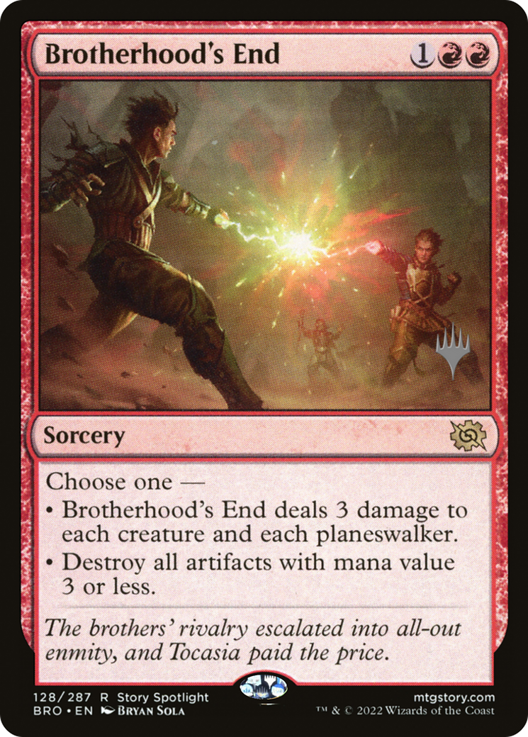 Brotherhood's End (PPBRO-128) [The Brothers' War Promos] Foil MTG Single Wizards of the Coast