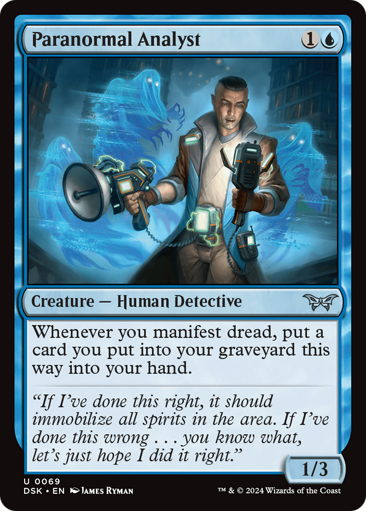 Paranormal Analyst (DSK-069) [Duskmourn: House of Horror] Foil MTG Single Wizards of the Coast