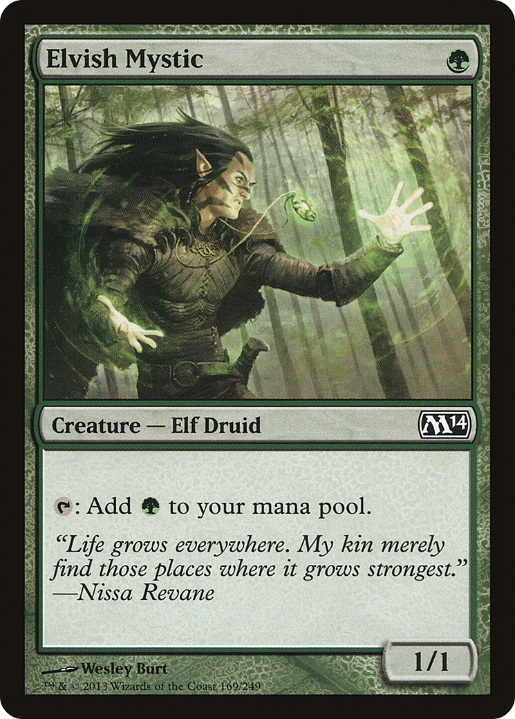 Elvish Mystic (M14-169) [Magic 2014] Foil MTG Single Wizards of the Coast