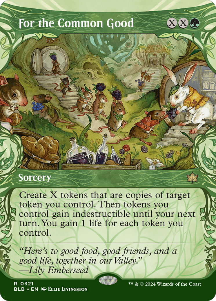 For the Common Good (BLB-321) [Bloomburrow] (Showcase) (Borderless) MTG Single Wizards of the Coast