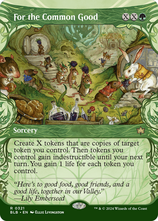 For the Common Good (BLB-321) [Bloomburrow] (Showcase) (Borderless) MTG Single Wizards of the Coast