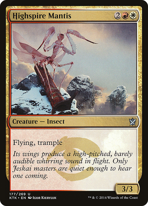 Highspire Mantis (KTK-177) [Khans of Tarkir] MTG Single Wizards of the Coast