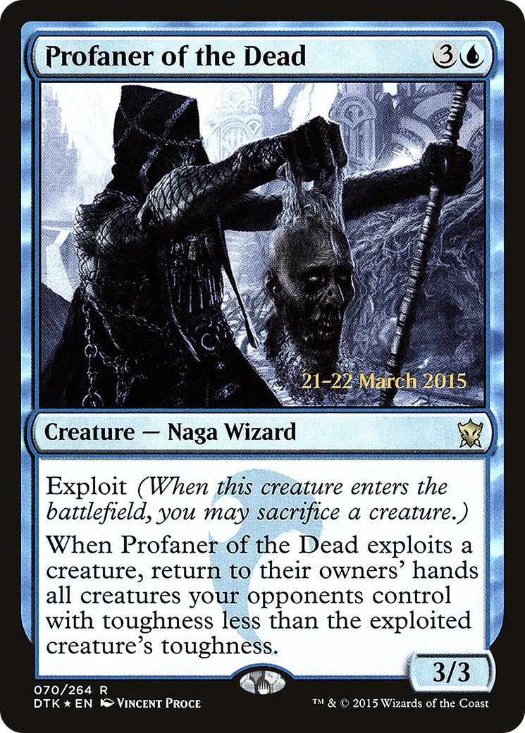 Profaner of the Dead (PRE-070) [Dragons of Tarkir Promos] Foil MTG Single Wizards of the Coast