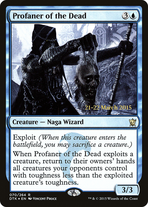 Profaner of the Dead (PRE-070) [Dragons of Tarkir Promos] Foil MTG Single Wizards of the Coast