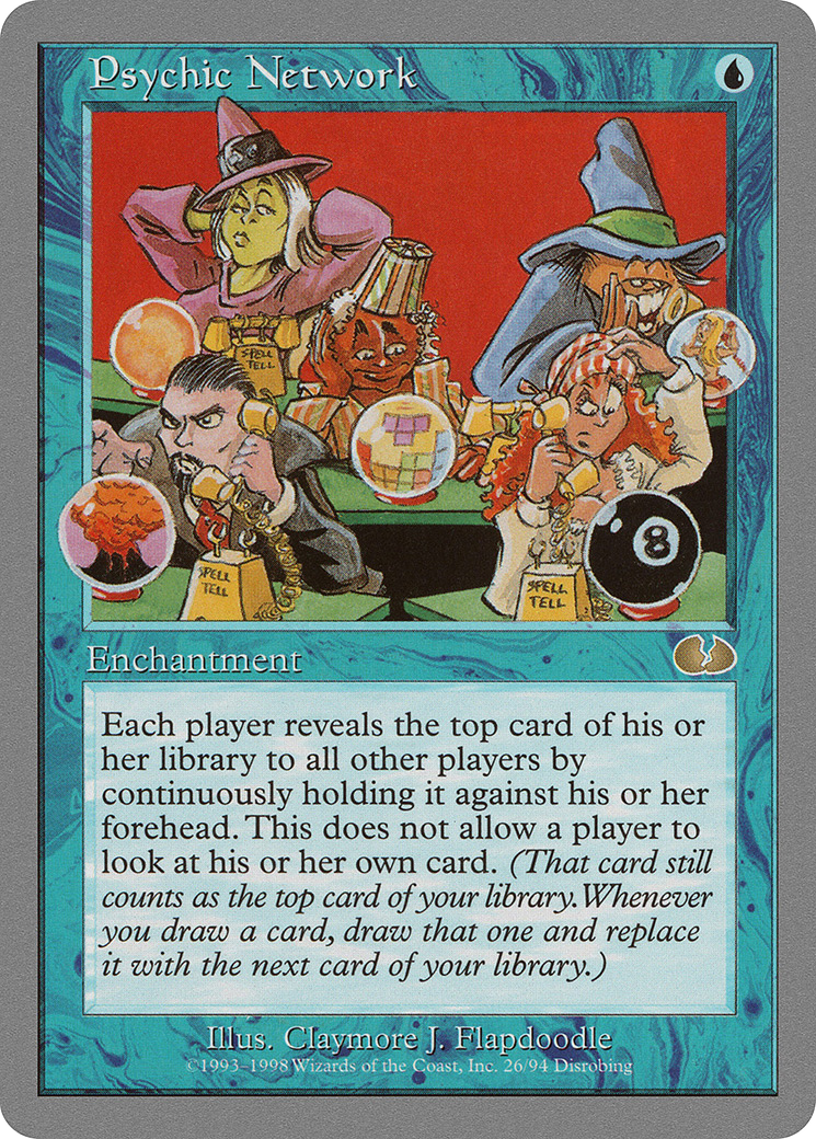 Psychic Network (UGL-026) [Unglued] MTG Single Wizards of the Coast