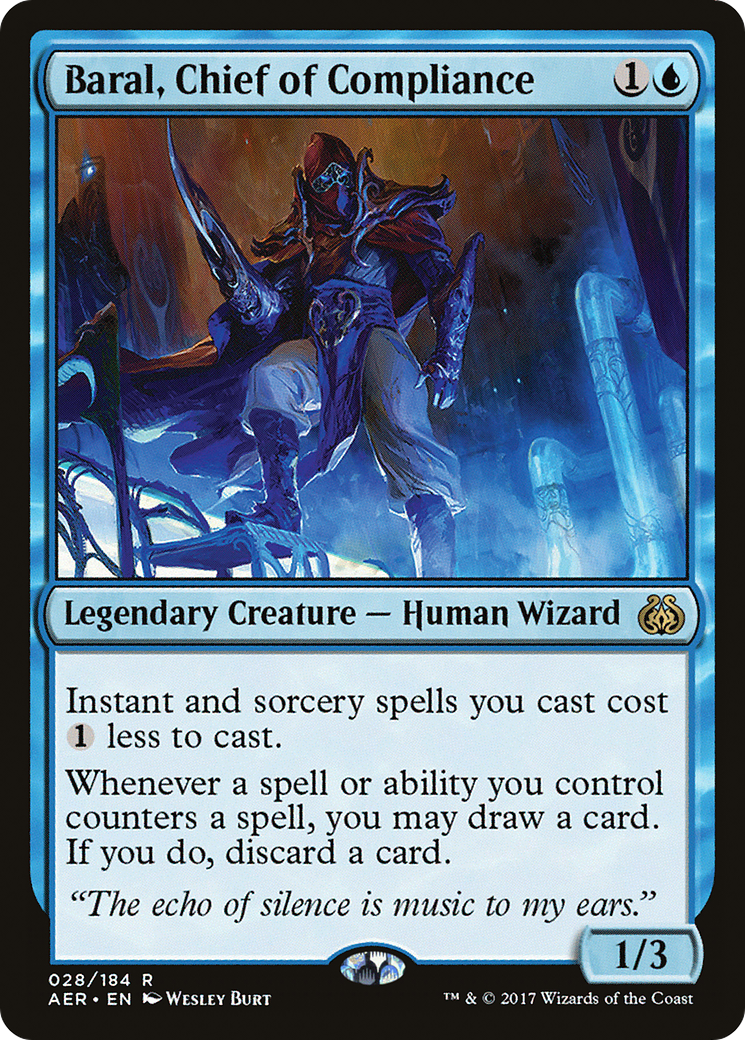 Baral, Chief of Compliance (AER-028) [Aether Revolt] MTG Single Wizards of the Coast