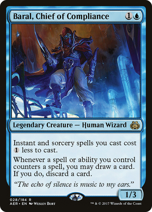 Baral, Chief of Compliance (AER-028) [Aether Revolt] Foil MTG Single Wizards of the Coast
